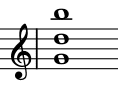 G-Dur-Akkord auf dem Piano